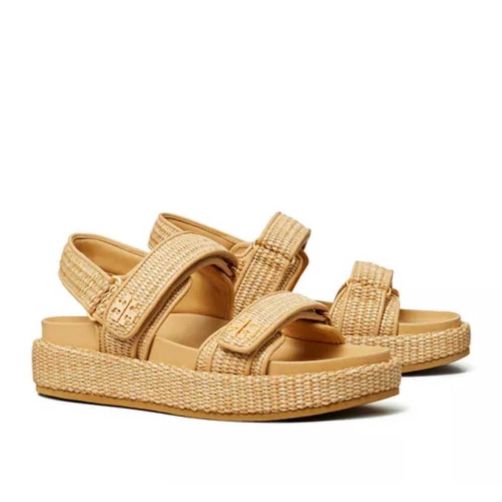 Tory Burch Tan Woven Sandals